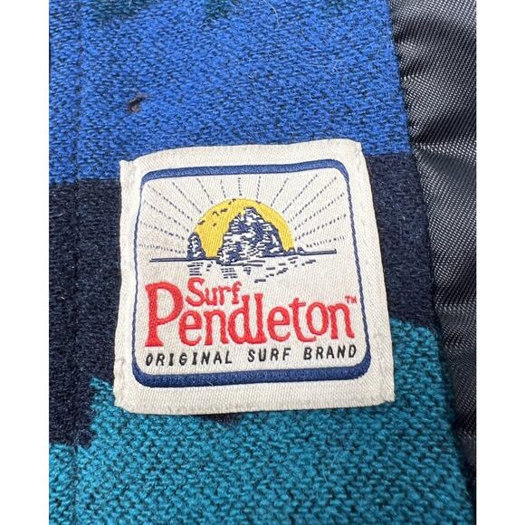 Pendleton Jacket Mens XXXL 3X Shacket Shirt Lahaina Wave Pattern Hawaiian Surf - Picture 15 of 16